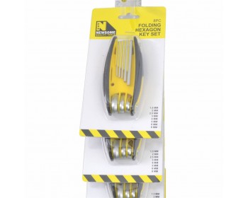 Clip Strip of 8pc Folding Hex Key Sets